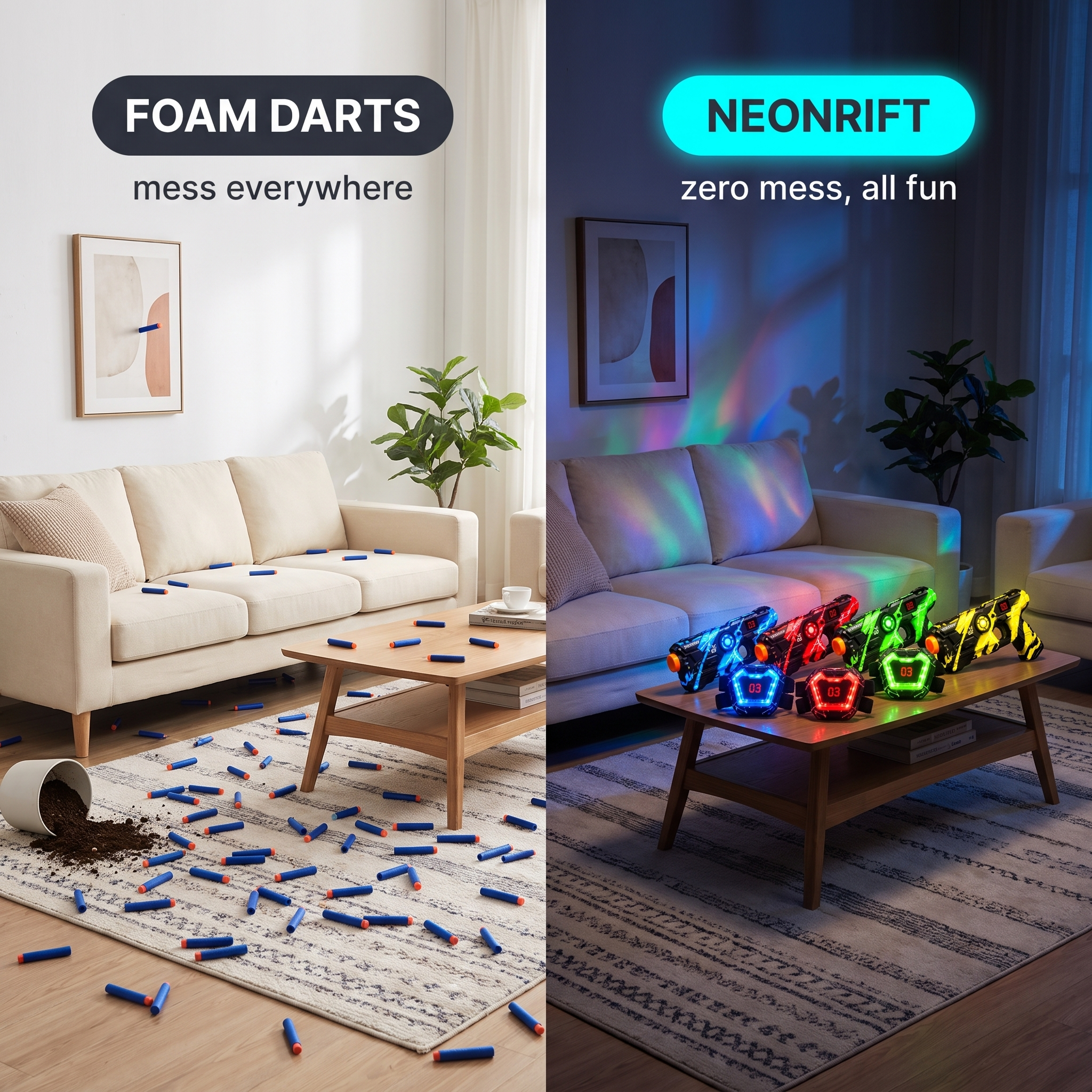 NeonRift™ – Laser Tag Battle Set